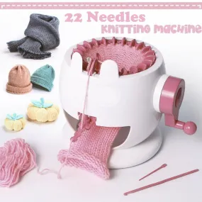 22 Needles Knitting Machine DIY Hand Knitting Loom For Kids Scarf Hat Sock