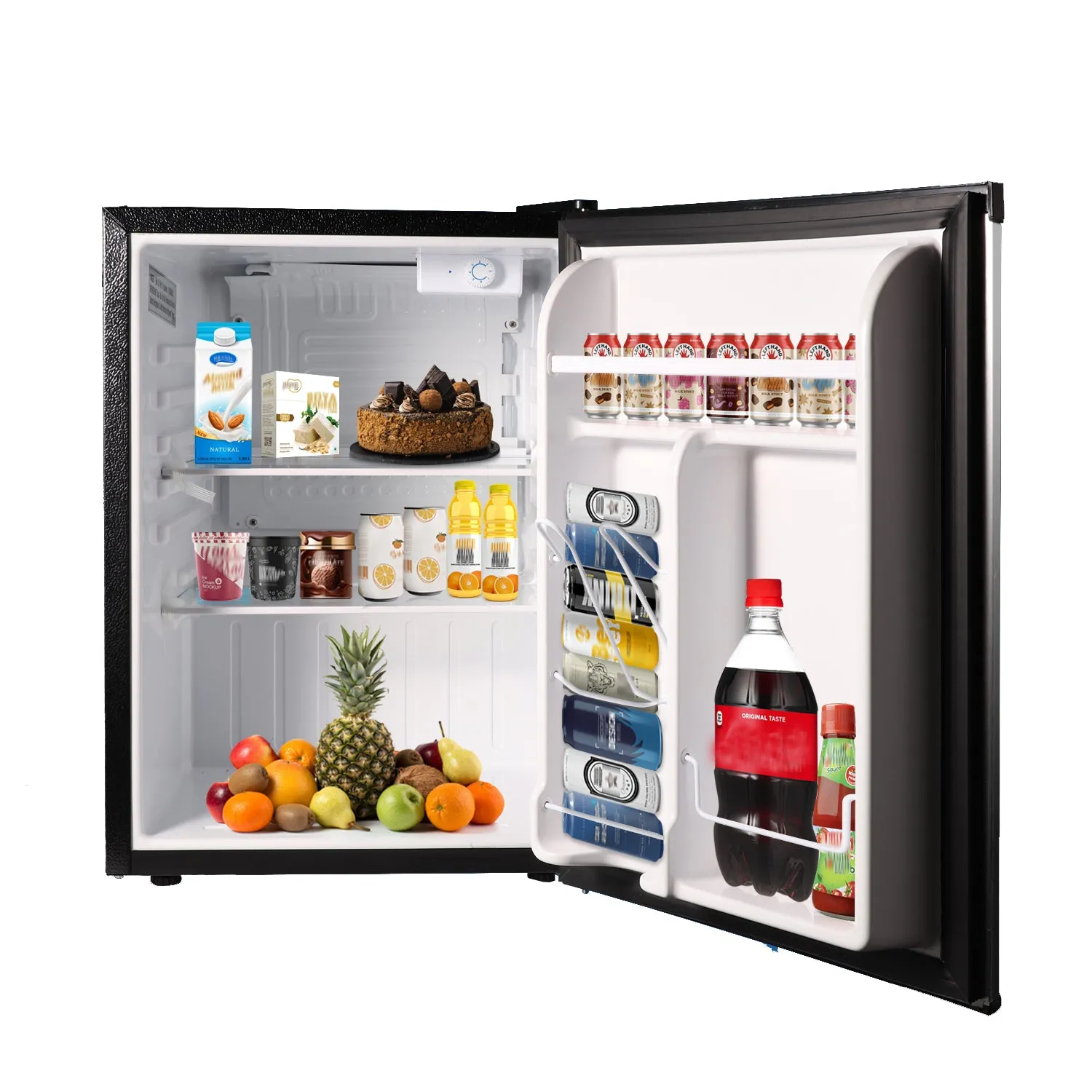 2.6 cu.ft. Stainless Compact Refrigerator with Reversible Door