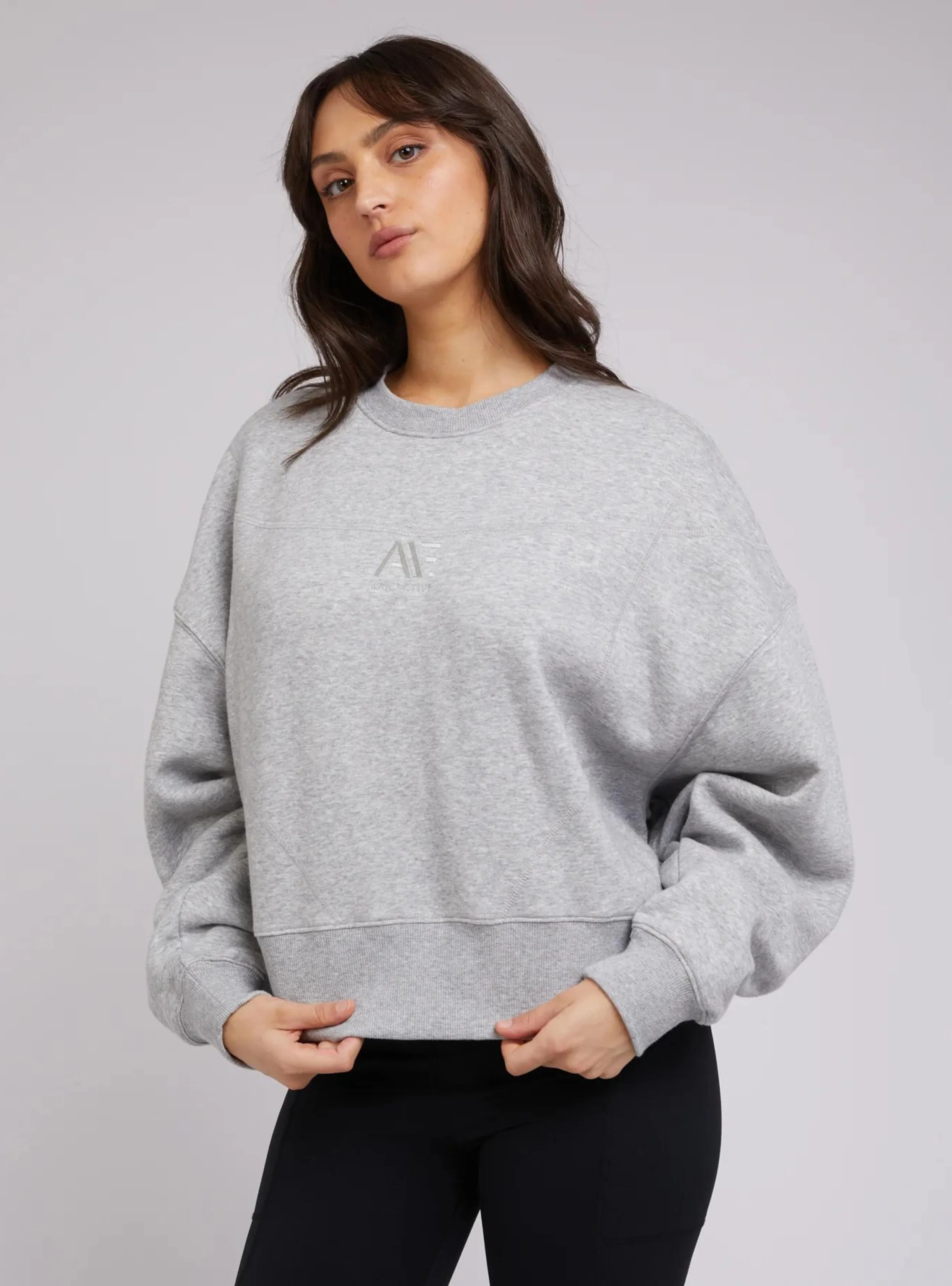 ACTIVE TONAL SWEATER - Grey Marle