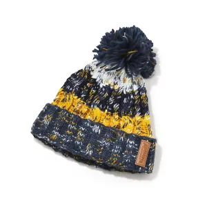 Adnams Navy & Gold Bobble Hat