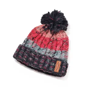 Adnams Navy & Pink Bobble Hat