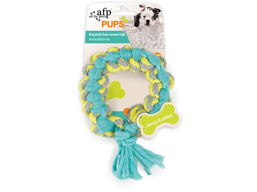 AFP Pups-Ring Multi Chew Sweater Rope