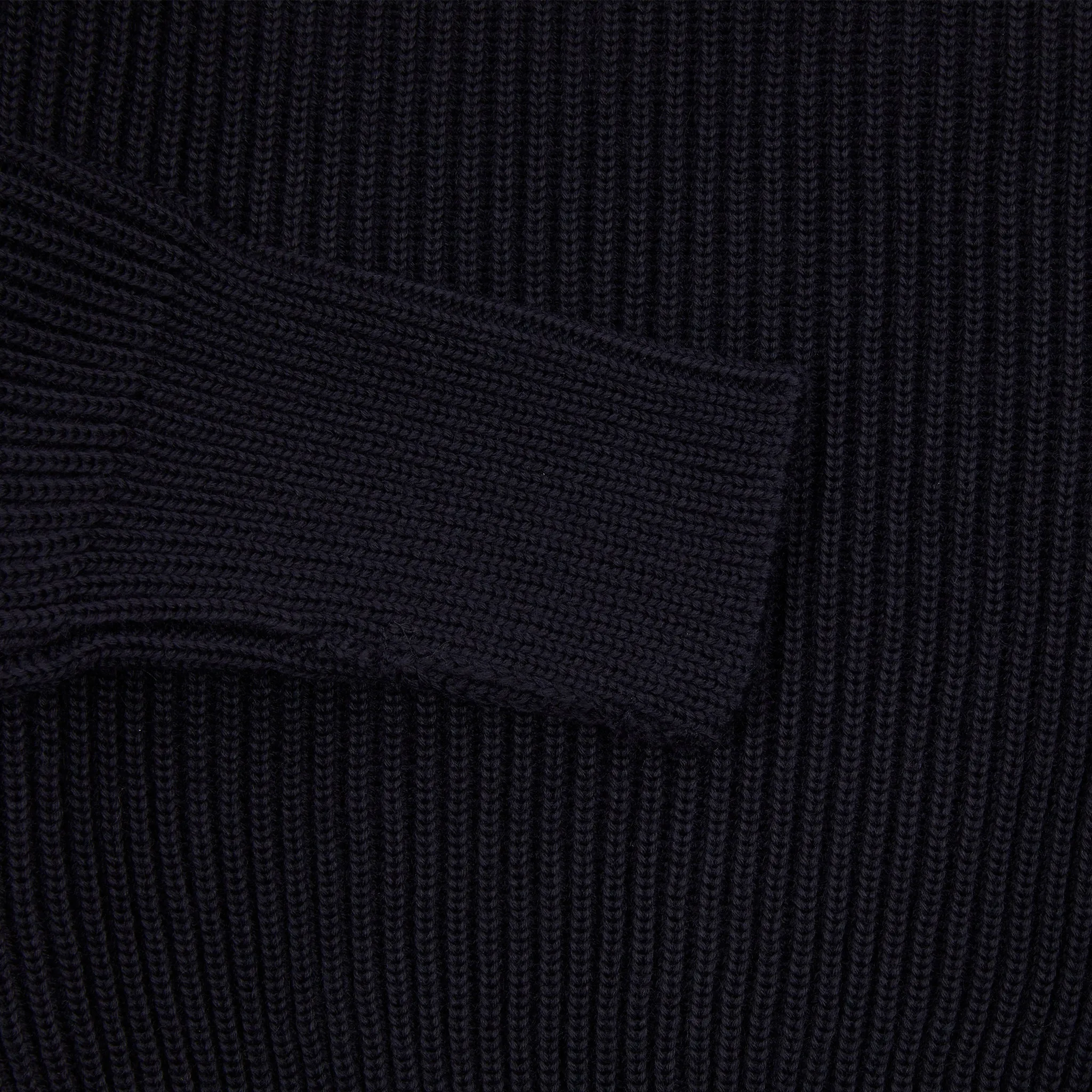 Andersen-Andersen Navy Turtleneck Sweater in Navy Blue