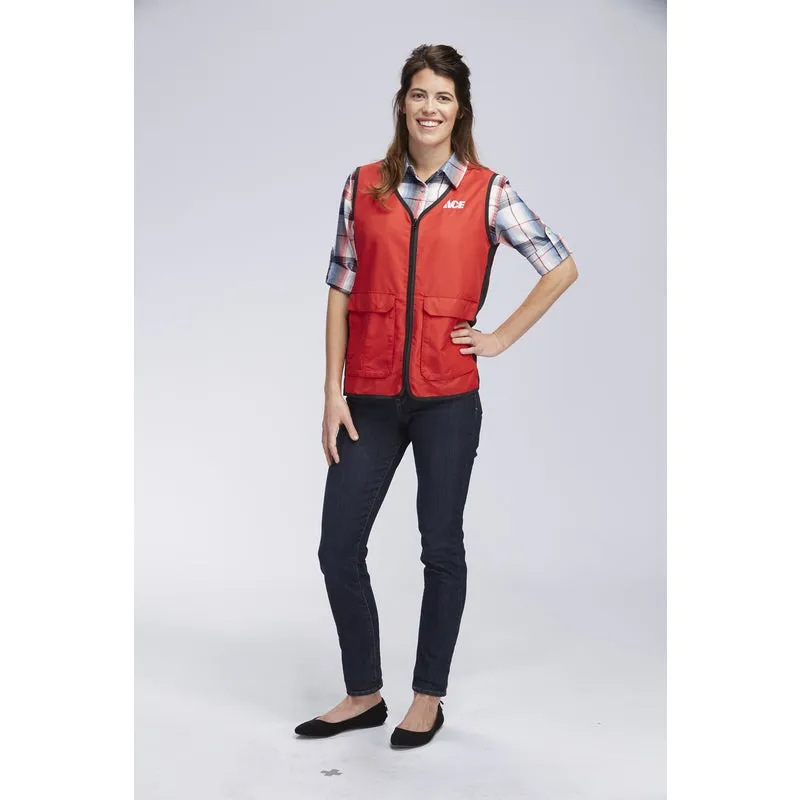 Artcraft No Snag L Sizes Women's Sleeveless V-Neck Red Vest