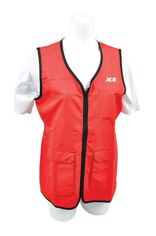 Artcraft No Snag L Sizes Women's Sleeveless V-Neck Red Vest