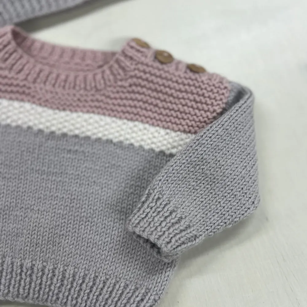 Baby Aspen Sweater & Hat Knitting Kit