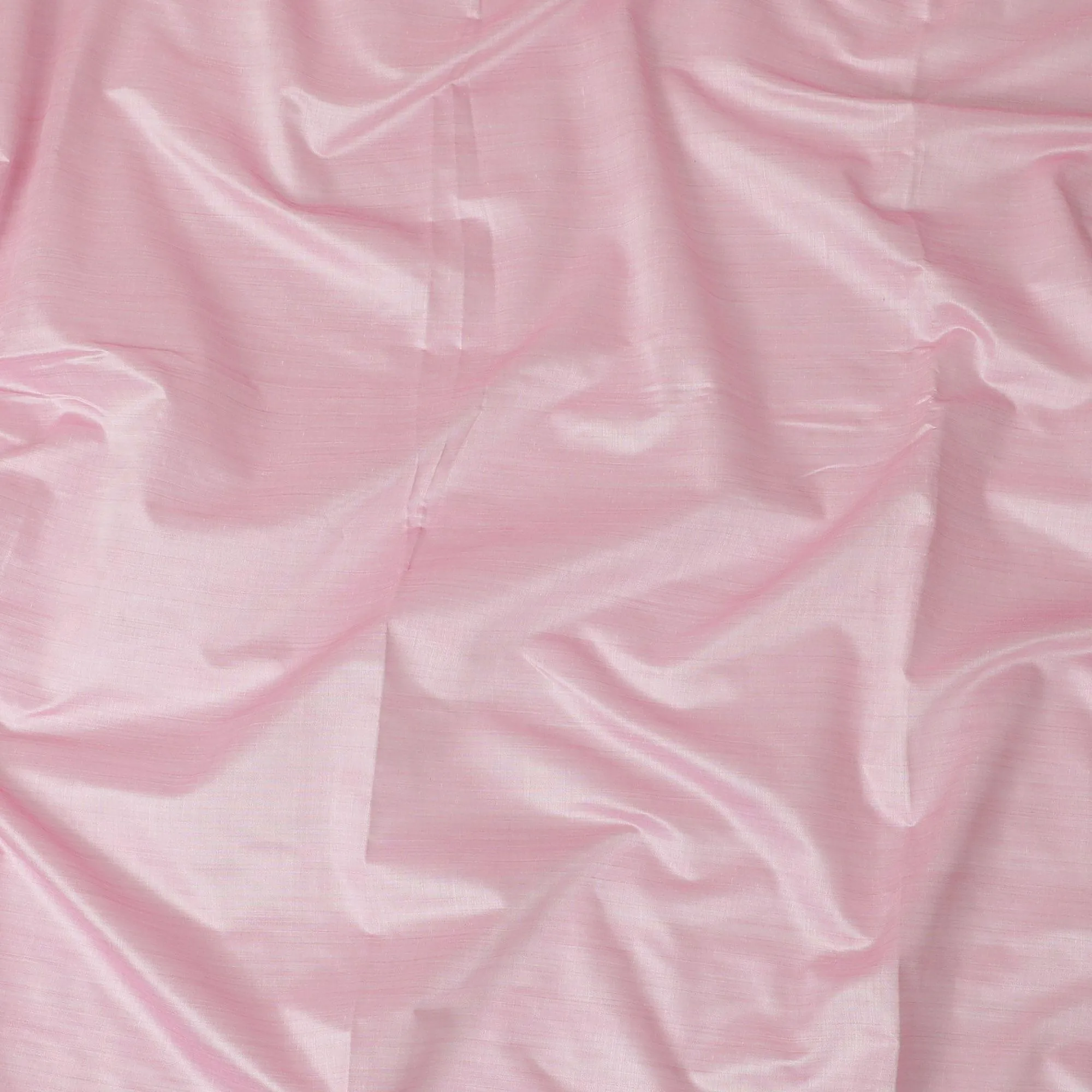 Baby pink Plain synthetic brocade fabric-D14148