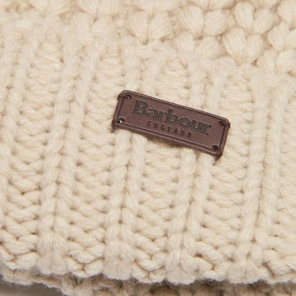 BARBOUR Saltburn Beanie Hat - Pearl