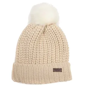 BARBOUR Saltburn Beanie Hat - Pearl