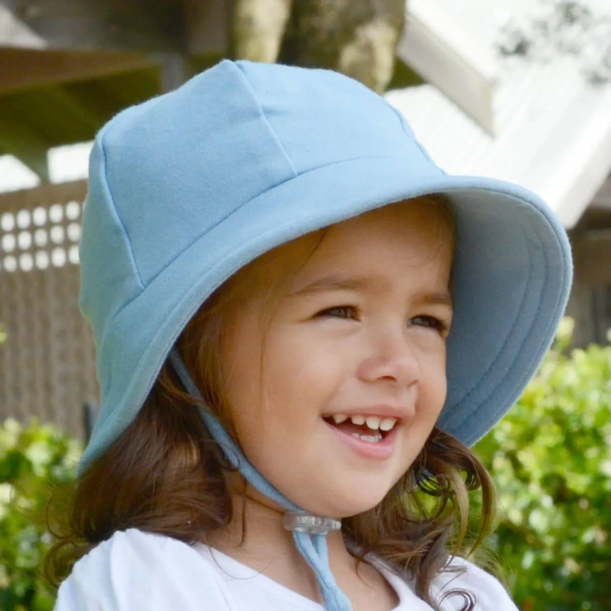 Bedhead Baby Bucket Hat with Strap - Chambray