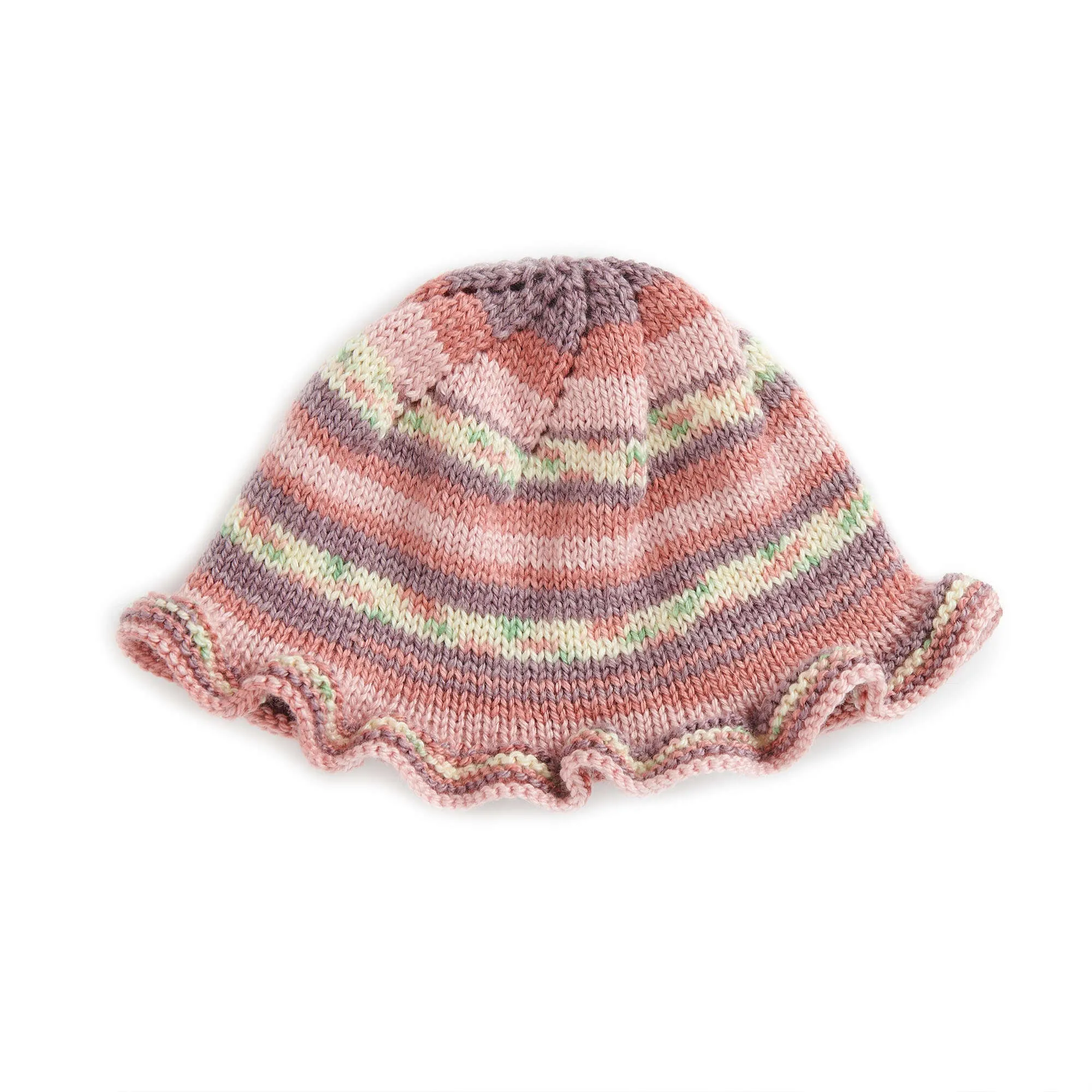 Bernat Knit Ruffle Baby Hat