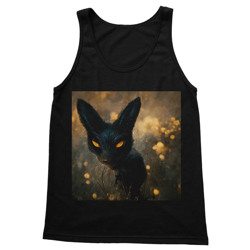 Black and Orange Kitty Cat Classic Adult Vest Top