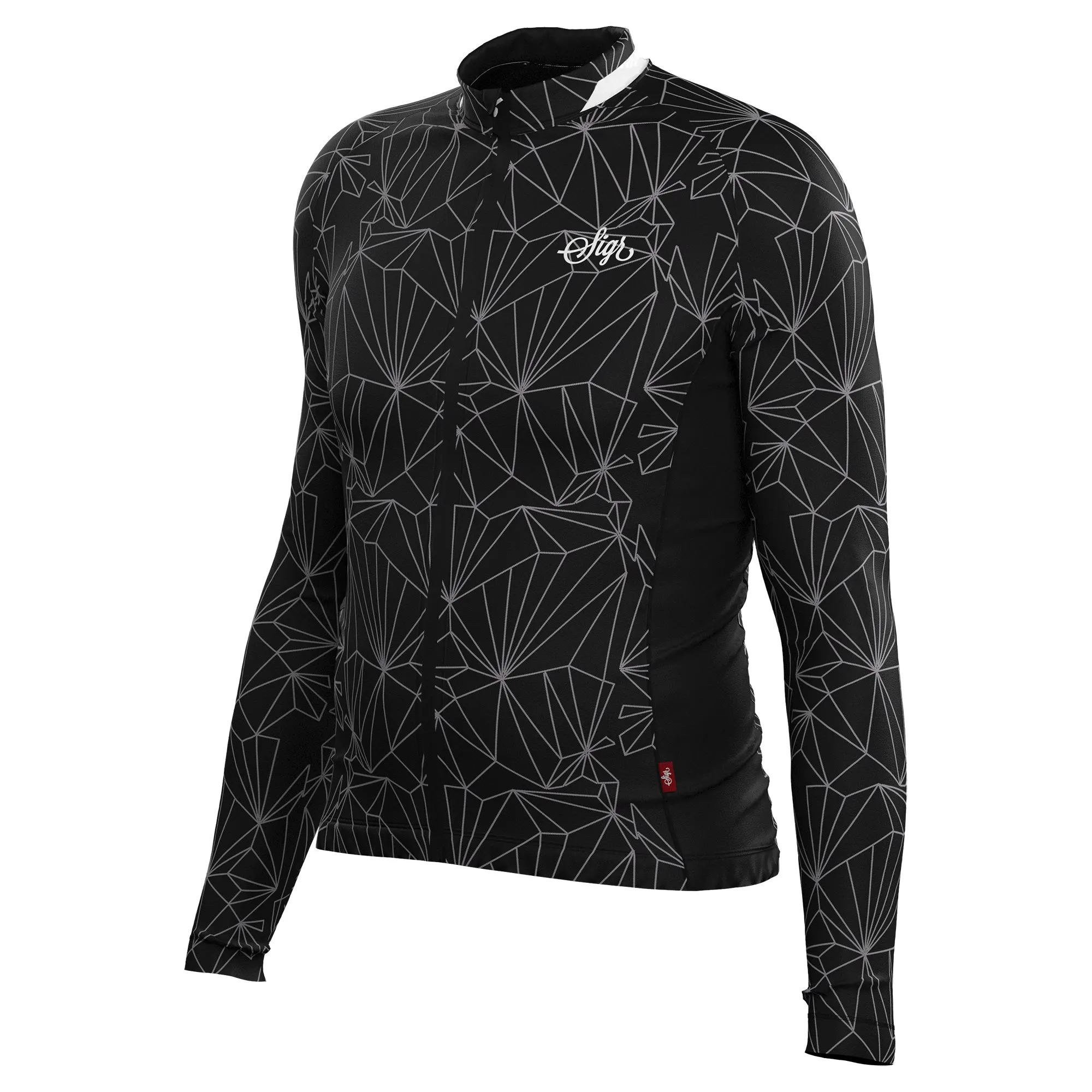 Black Iris Norrsken Men's  Long Sleeved Reflective Cycling Jersey