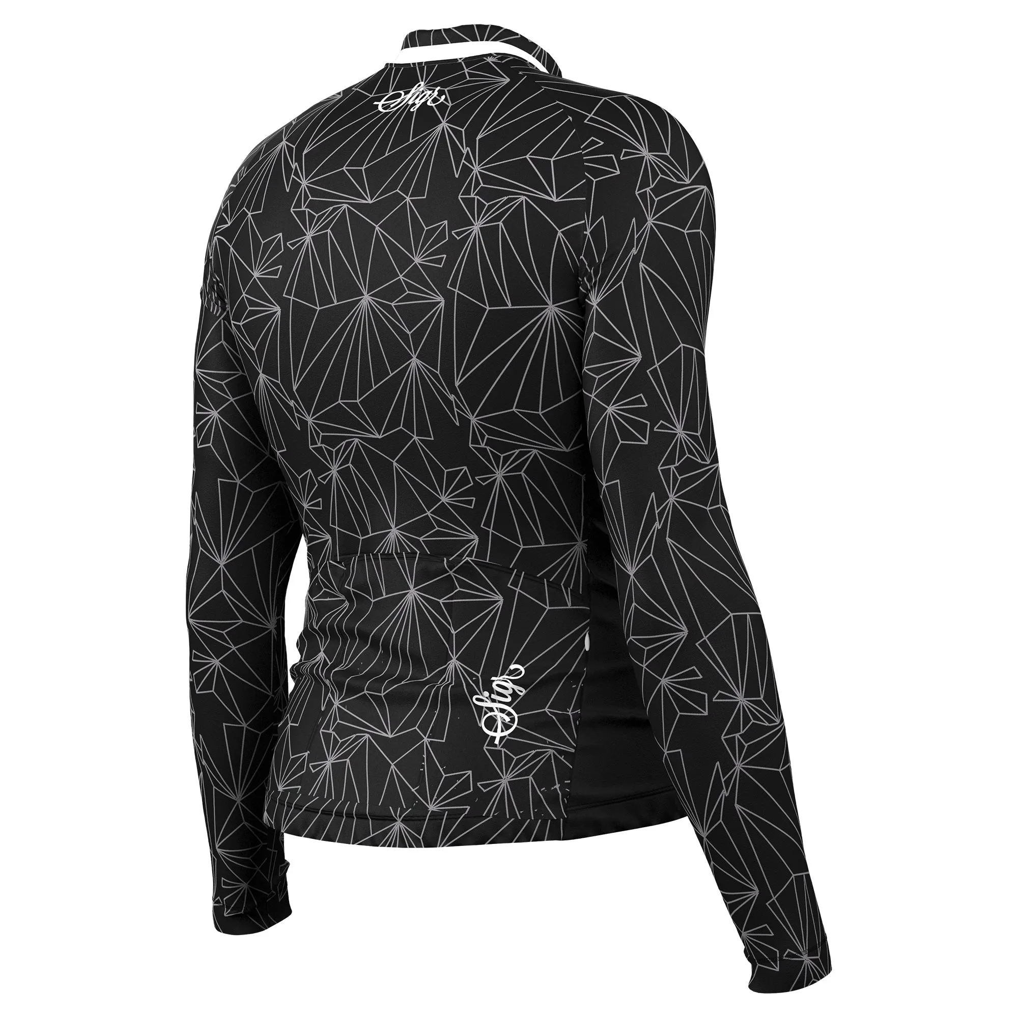 Black Iris Norrsken Men's  Long Sleeved Reflective Cycling Jersey