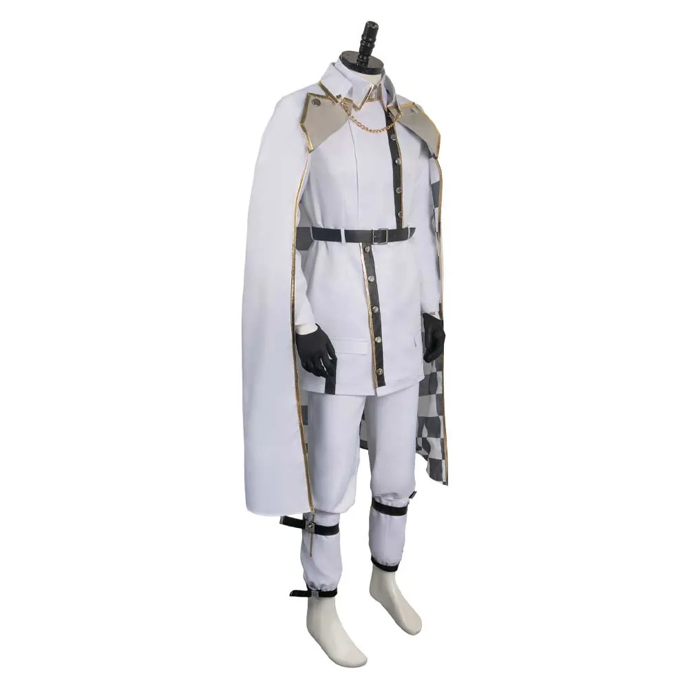 Blue Lock Seishiro Nagi White Outfit Party Carnival Halloween Cosplay Costume