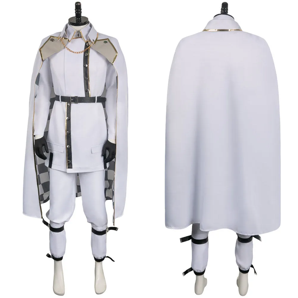 Blue Lock Seishiro Nagi White Outfit Party Carnival Halloween Cosplay Costume