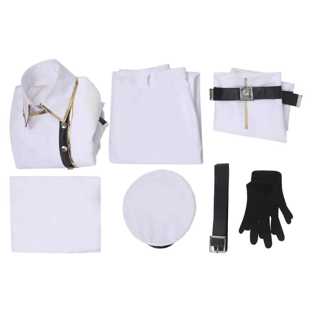 Blue Lock Seishiro Nagi White Outfit Party Carnival Halloween Cosplay Costume