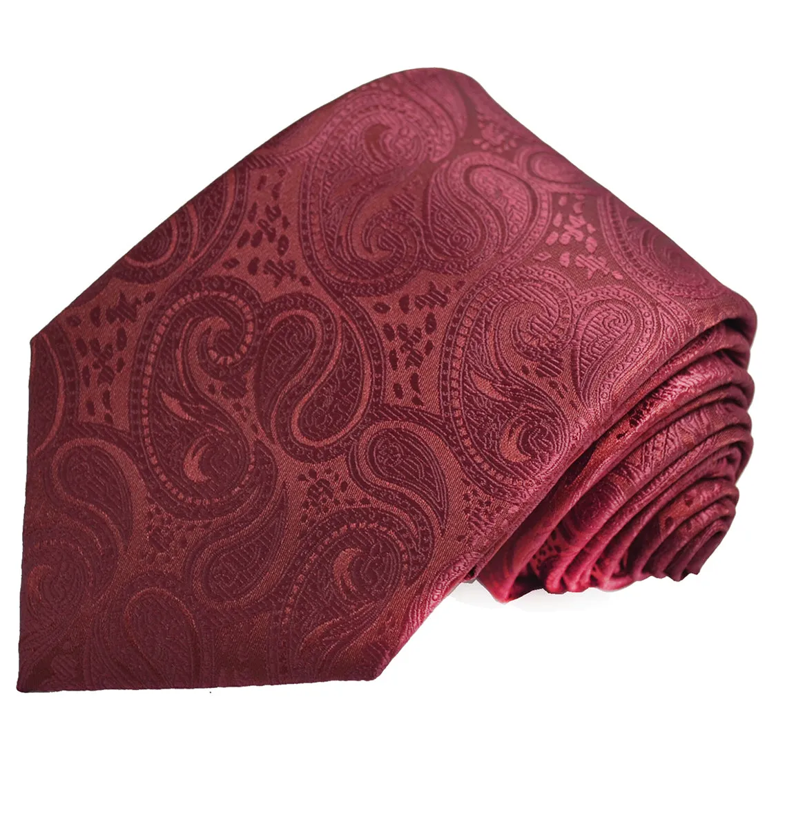 Burgundy Paisley Tuxedo Vest Set