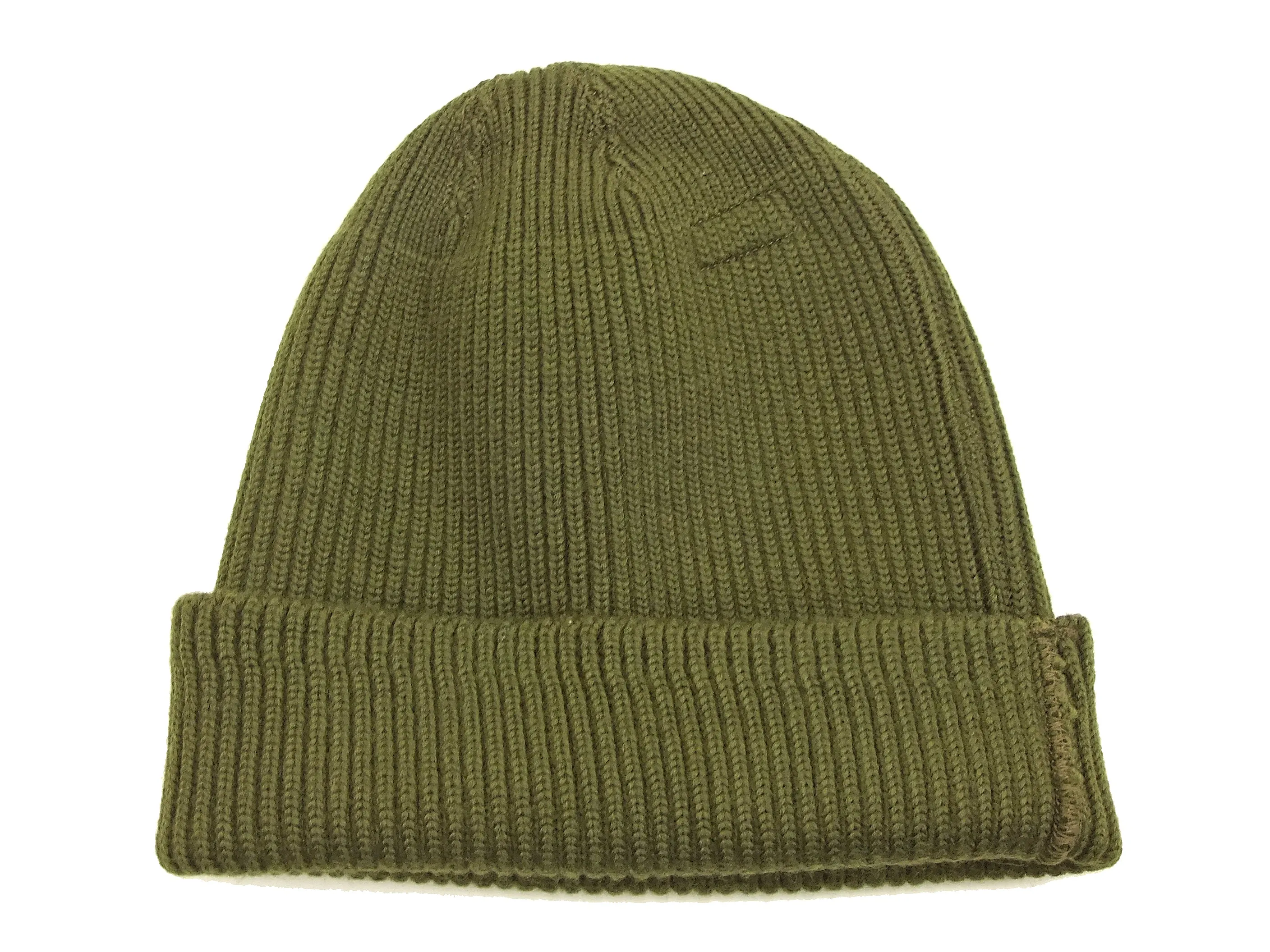 Buzz Rickson Men's USAAF A-4 Mechanics Cap BR02241 Men's Wool Knit Winter Hat Olive-Green