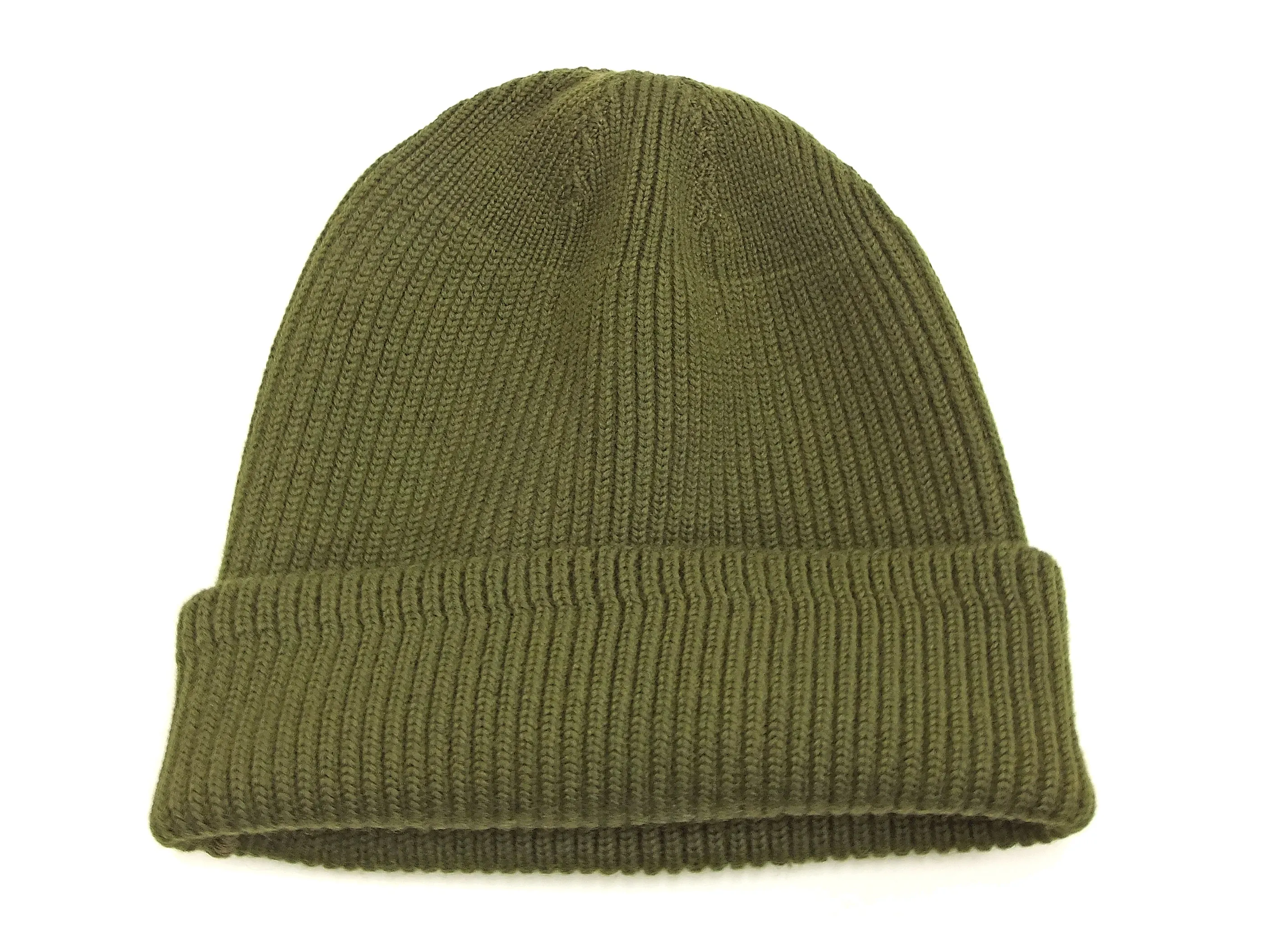 Buzz Rickson Men's USAAF A-4 Mechanics Cap BR02241 Men's Wool Knit Winter Hat Olive-Green