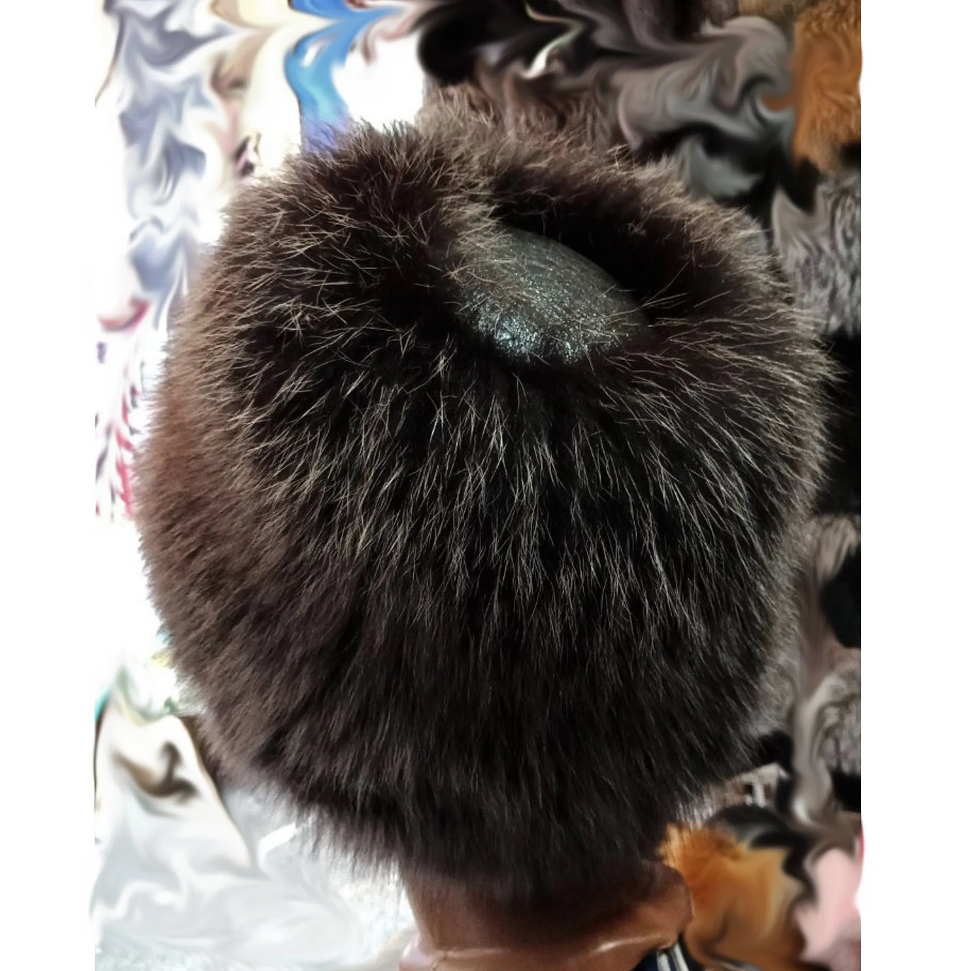 BY ORDER Women Fur Hat, Fox Fur Hat, Stretchy Fox Fur hat, Knit Fur Hat, Fox Fur Hat, Girl Fur Hat, Papakha Hat, Real fur Hat, Gray fur hat