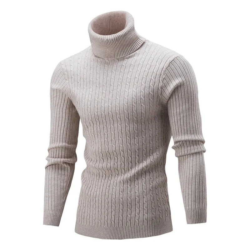 Cable Knit Turtleneck Sweater