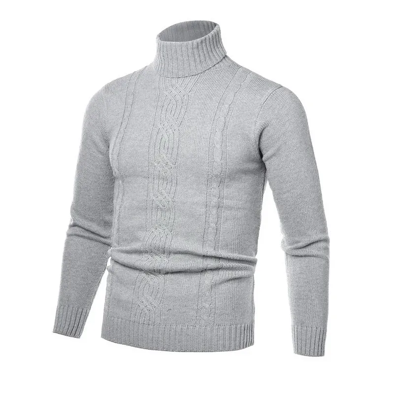 Cable Knit Turtleneck Sweater