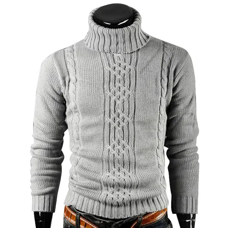 Cable Knit Turtleneck Sweater