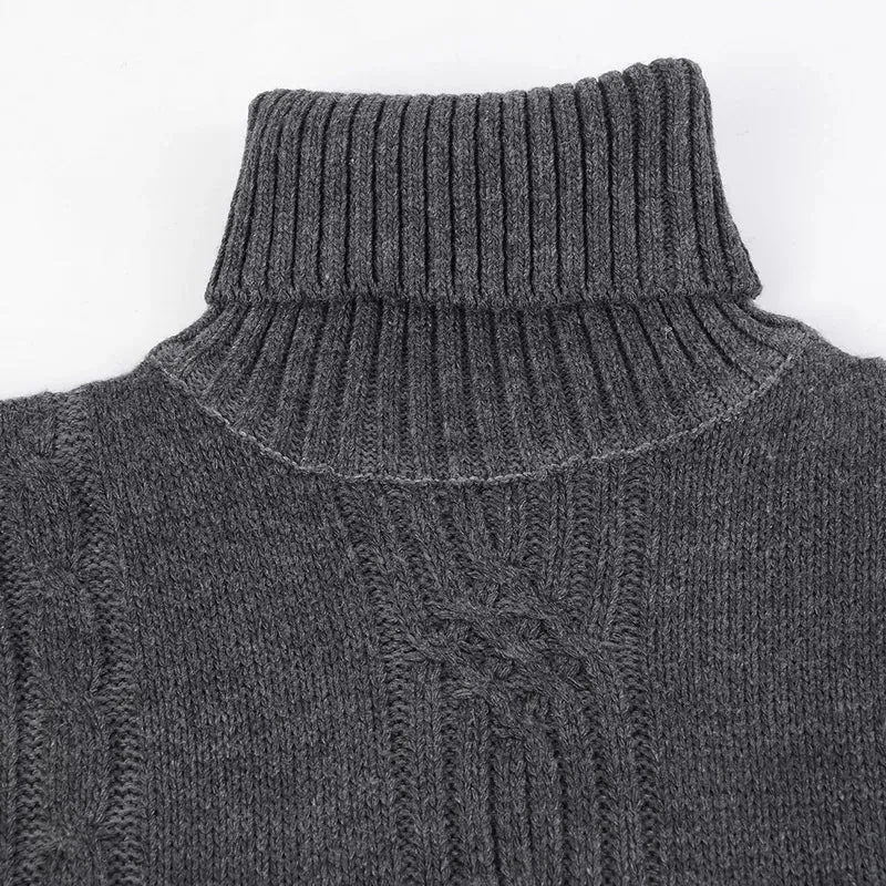 Cable Knit Turtleneck Sweater