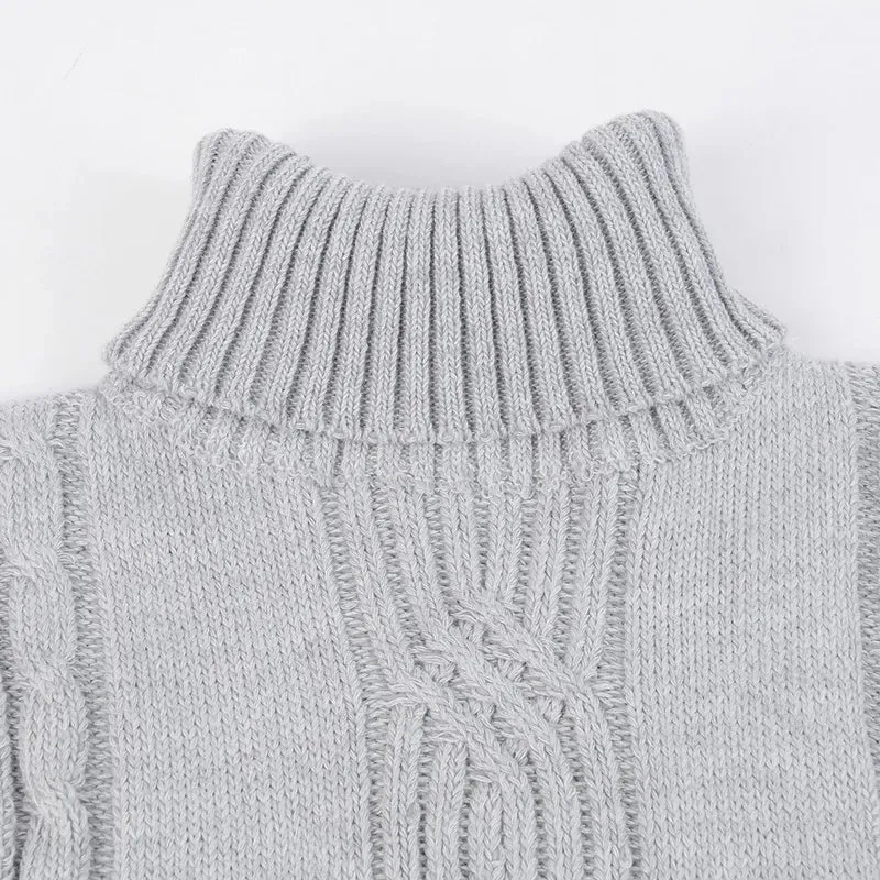 Cable Knit Turtleneck Sweater