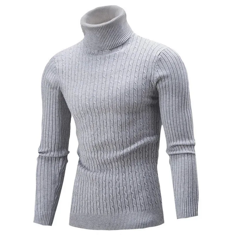 Cable Knit Turtleneck Sweater