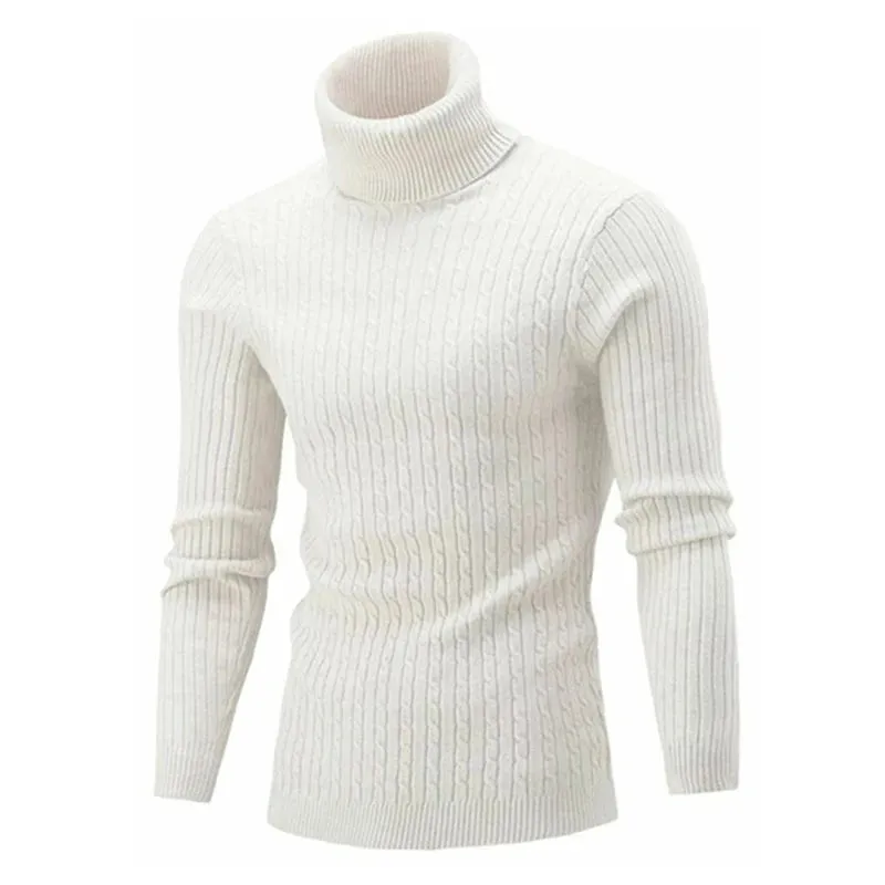 Cable Knit Turtleneck Sweater