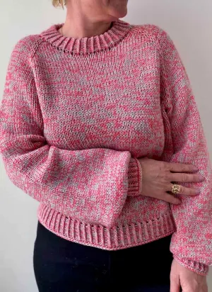 Carol mouliné sweater from Önling, No 15 knitting kit