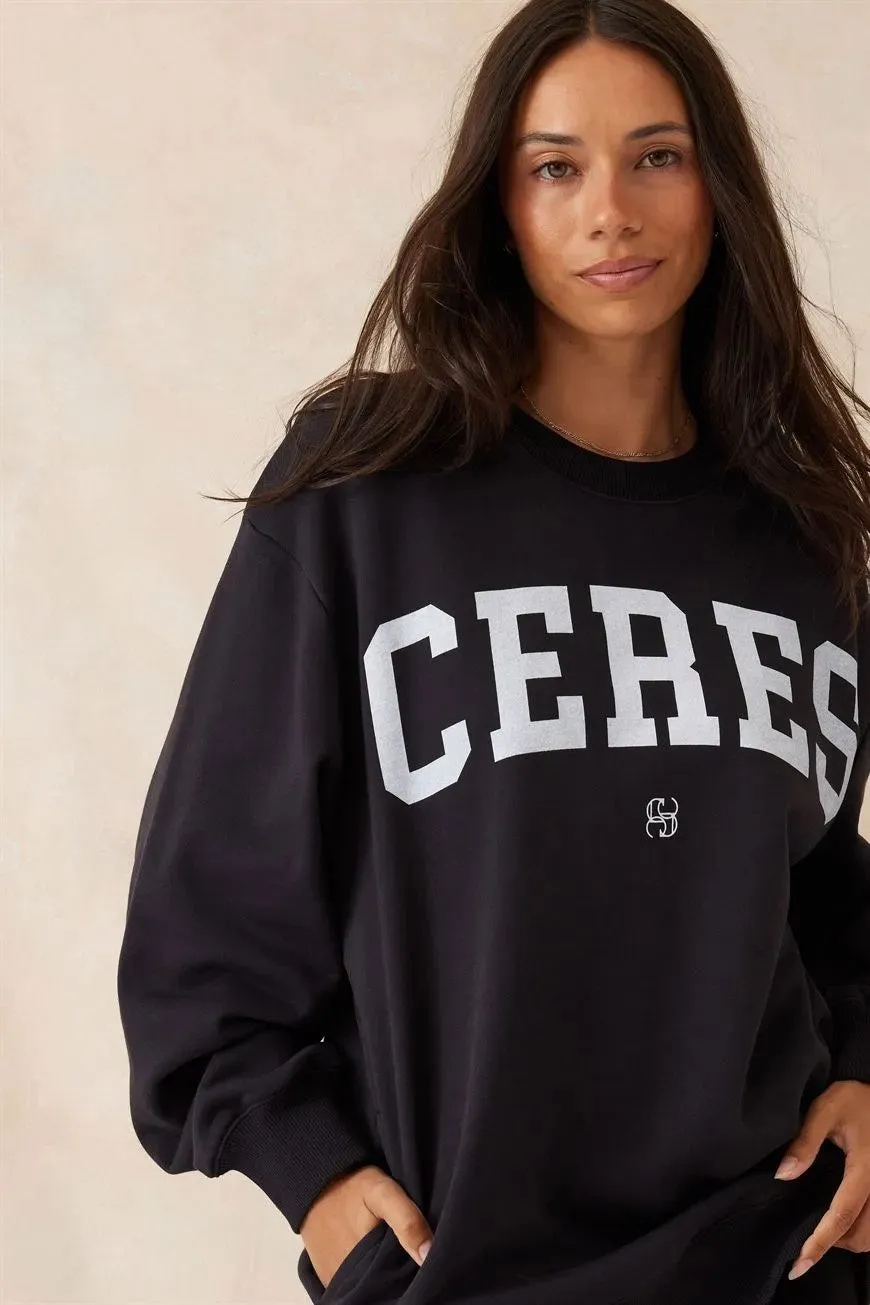 Ceres Life - Oversized Slouchy Crew - Phantom