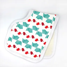 Cheerful Cherries Burp Cloth - Organic Cotton