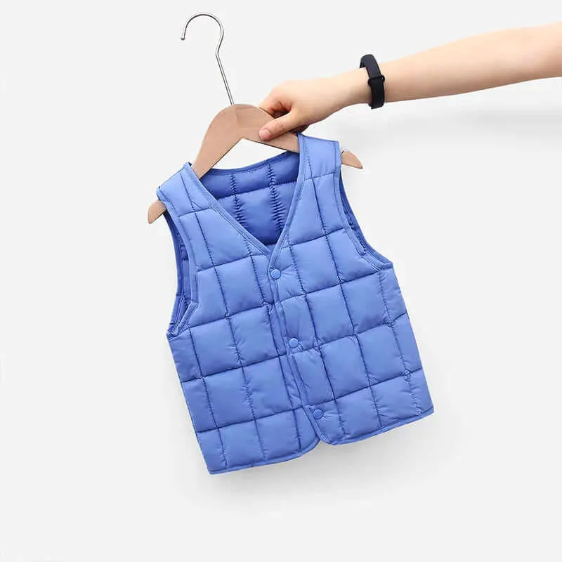 Chill-Proof Puffy Vest - Lightweight Warmth Perfect for Autumn (1-8Y)