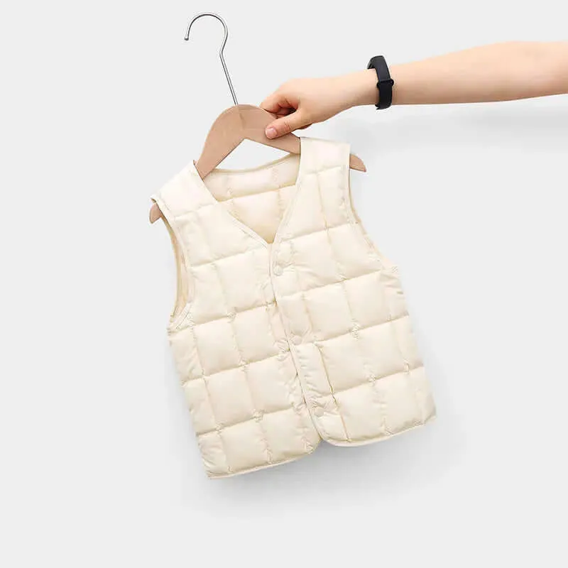 Chill-Proof Puffy Vest - Lightweight Warmth Perfect for Autumn (1-8Y)