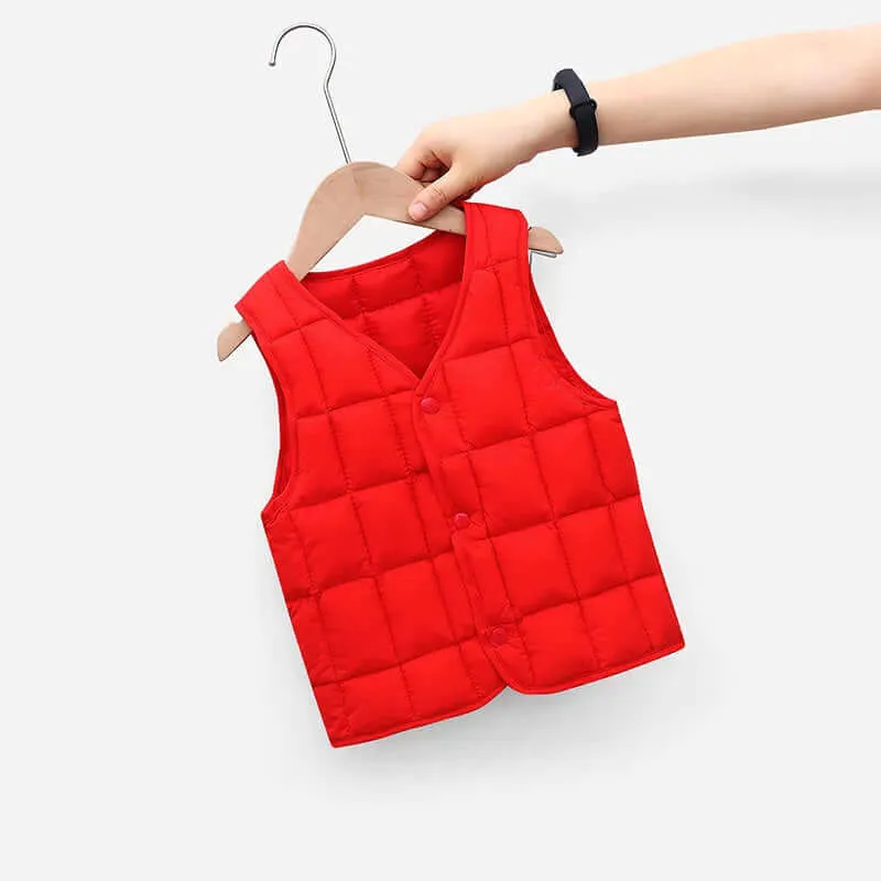 Chill-Proof Puffy Vest - Lightweight Warmth Perfect for Autumn (1-8Y)