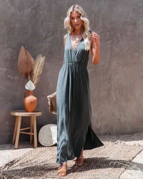 Choose Wisely Knit Maxi Dress - Olive