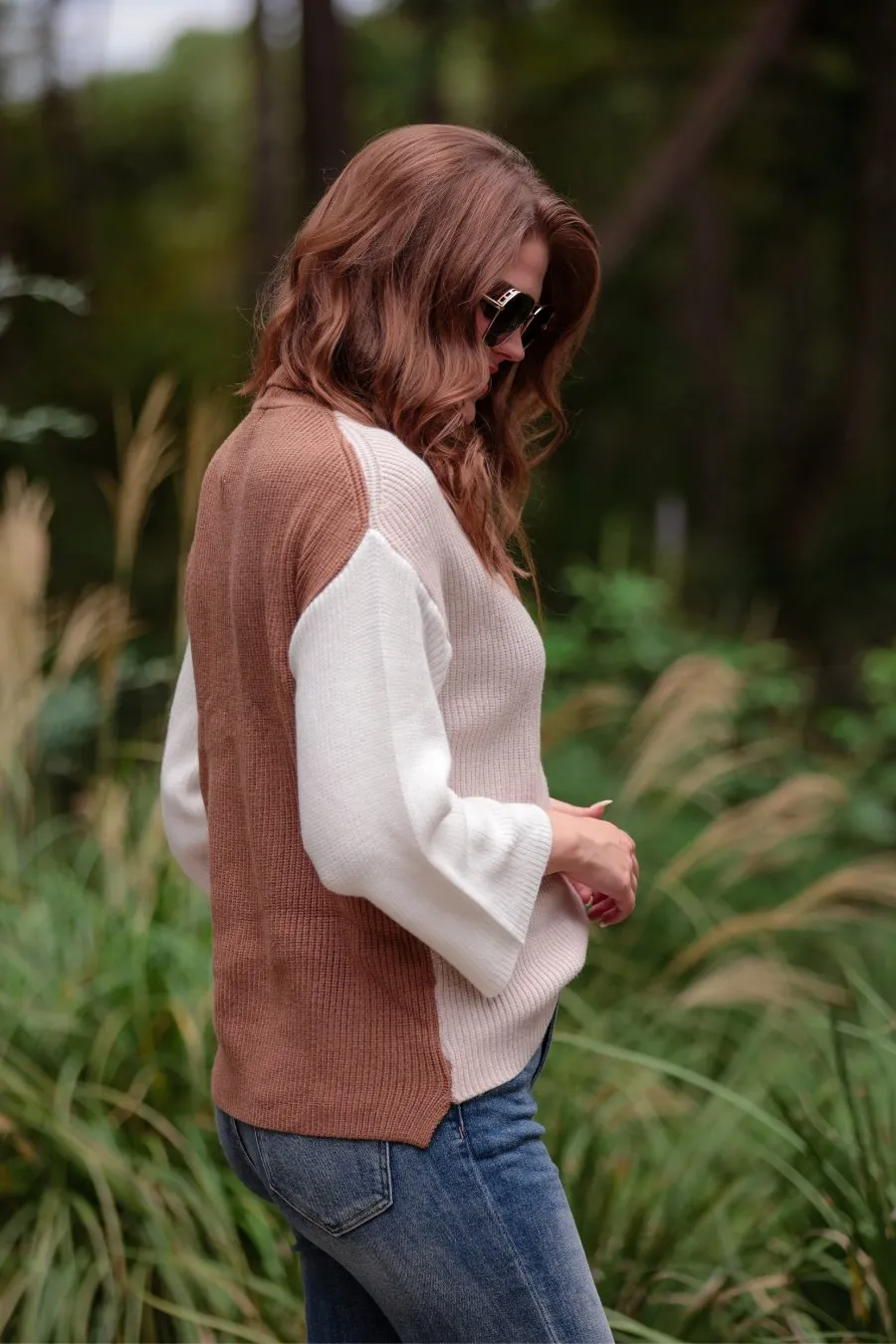 Cold Brew Color Block Sweater