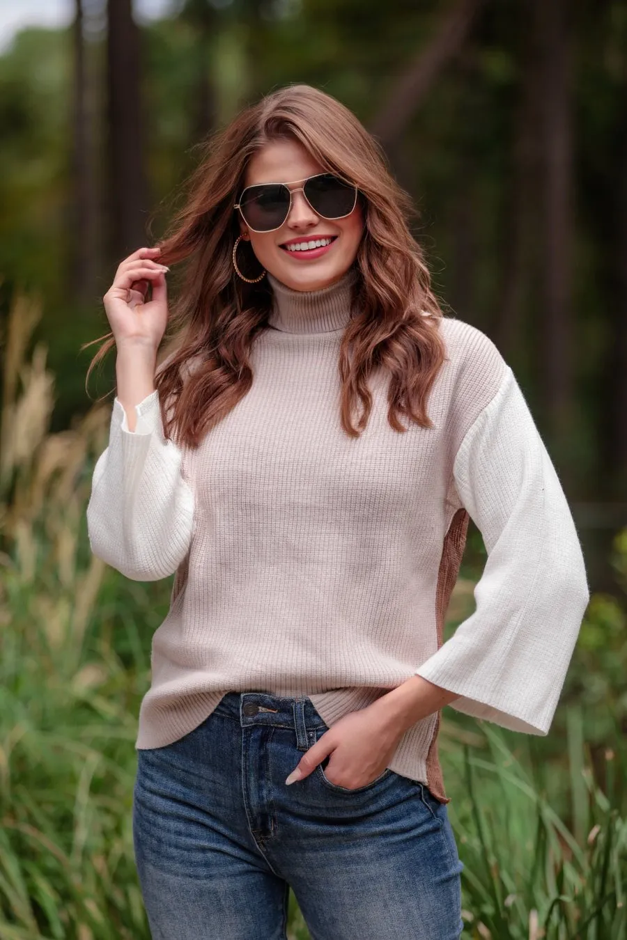 Cold Brew Color Block Sweater