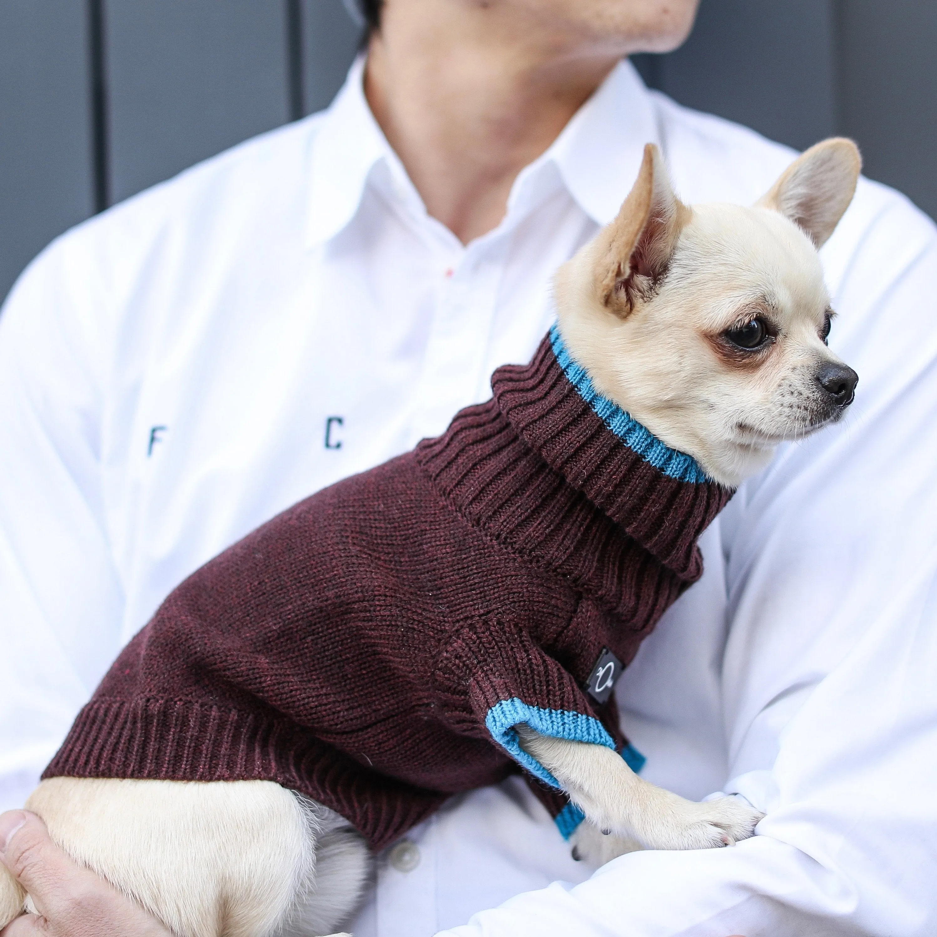 Contrast Turtleneck Jumper