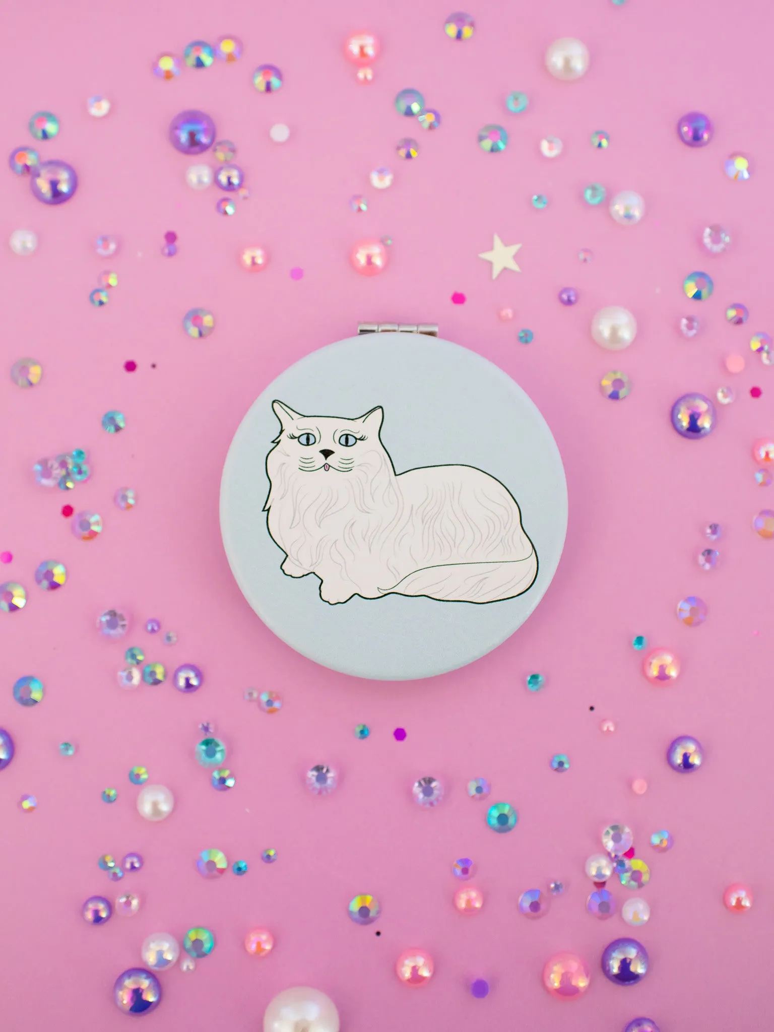 Coquette Kitty Compact Mirror