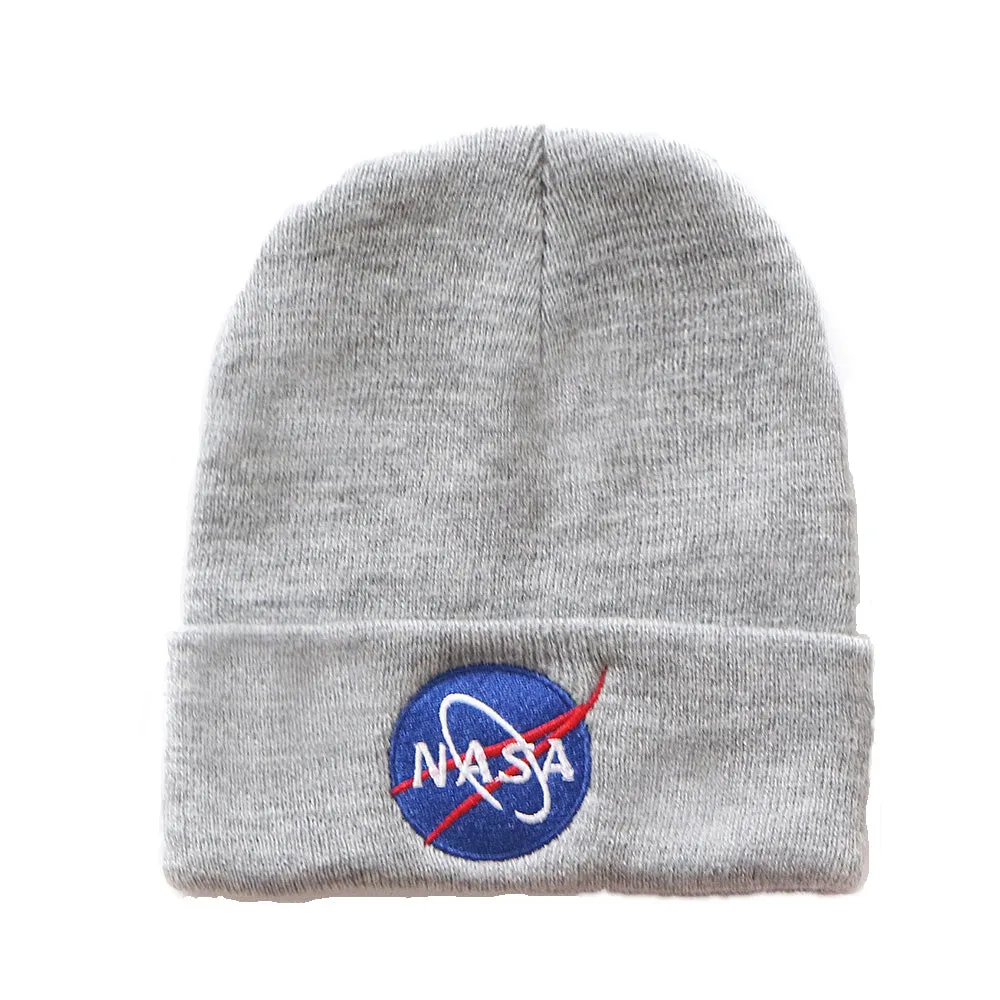 CORIRESHA NASA Embroidered Knit Beanie