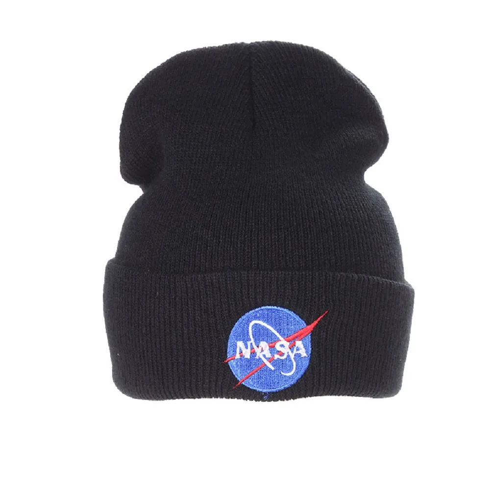 CORIRESHA NASA Embroidered Knit Beanie