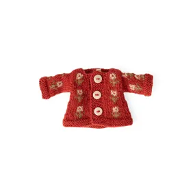 Cozy Flower Cardigan for Dolls