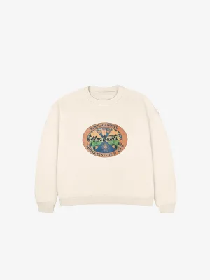 CREAM SWEATER "HOTEL EMBLEM"