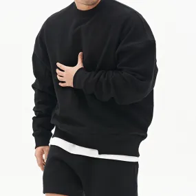 Crewneck Pullover: Loose Men's Clothing