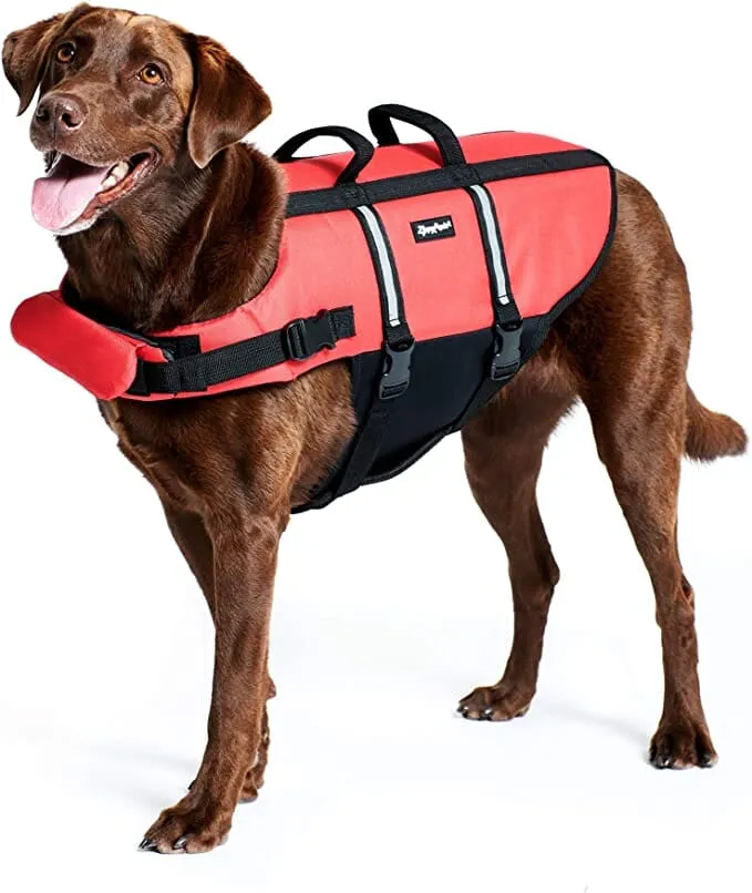 Dog Life Jacket Vest - for Boating, Swimming, Pools