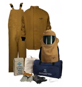 Enespro National Safety Apparel KIT4SC100CV Arcguard 100 cal Arc Flash Kit with Crossvent Hood